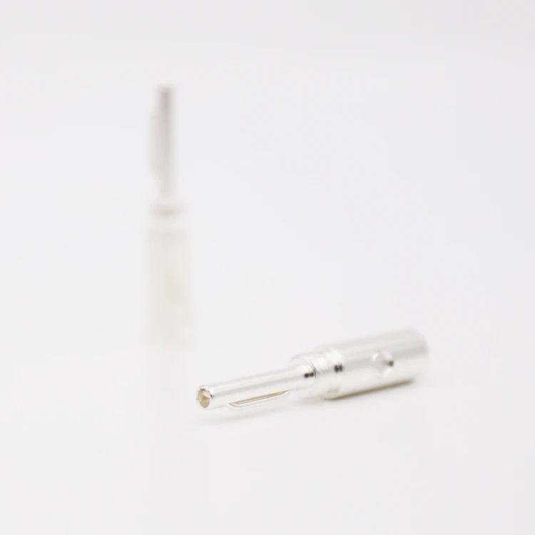 8 шт./лот штепсельная вилка типа банан с серебристым покрытием|adapter plug|plug adaptersilver