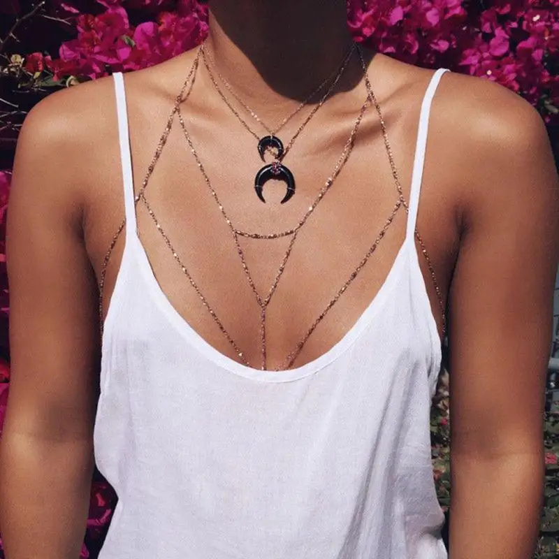 Новейшее ожерелье золотого и серебряного цветов цвет цепь из медных бусинок