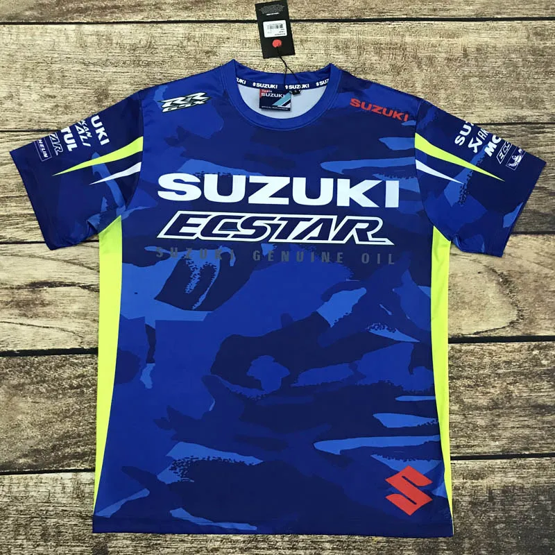 ZHB8157 Camiseta suzuki moto rcycle Racing moto rbike одежда для мотокросса для езды на мотоцикле Мужская Повседневная дышащая одежда с коротким рукавом Футболка - Цвет: ZHB8157
