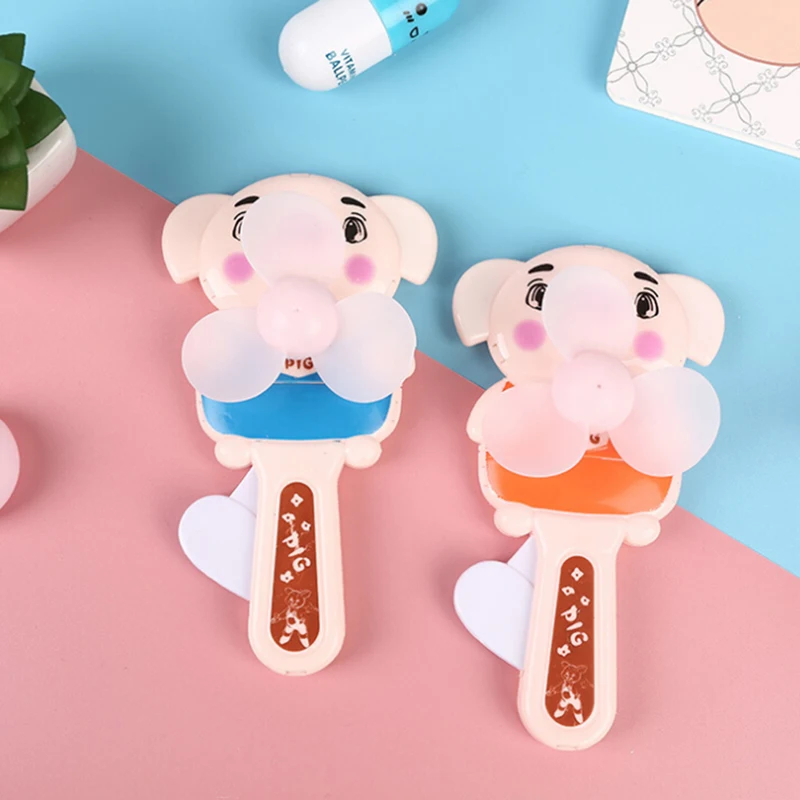 Лидер продаж 1 шт. милый портативный мини вентилятор для ручного прессования