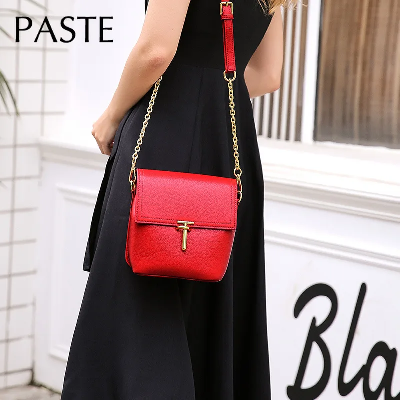 Женская винтажная сумка в форме ведра Bloger маленькая - мессенджер из натуральной