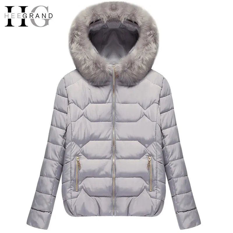 Hee Grand/2018 г. толстые Подпушка Mulheres casaco de Inverno теплый хлопок Мех животных с капюшоном