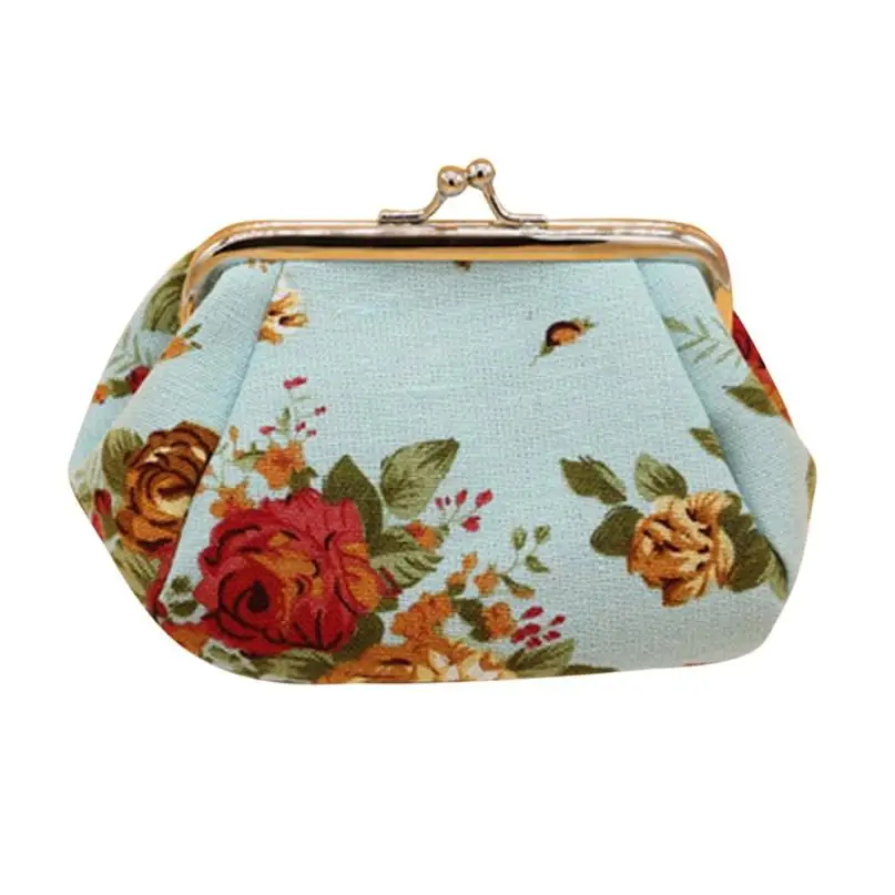 Women Lady Retro Vintage Flower Small Wallet Hasp Purse Clutch Bag bolsas feminina coin purse women bags | Багаж и сумки
