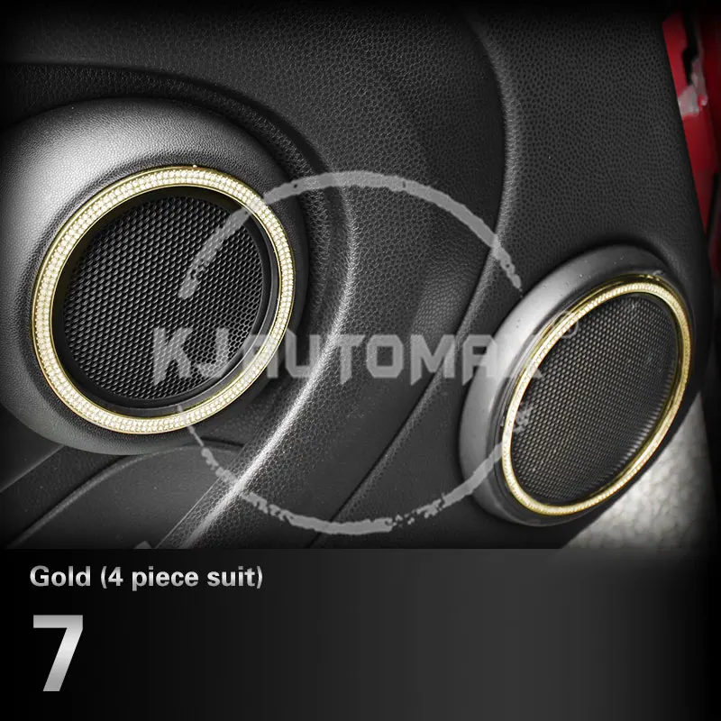 

KJAUTOMAX For Mini Cooper R Series R55 R56 Crystal Decoration For Speaker Ring
