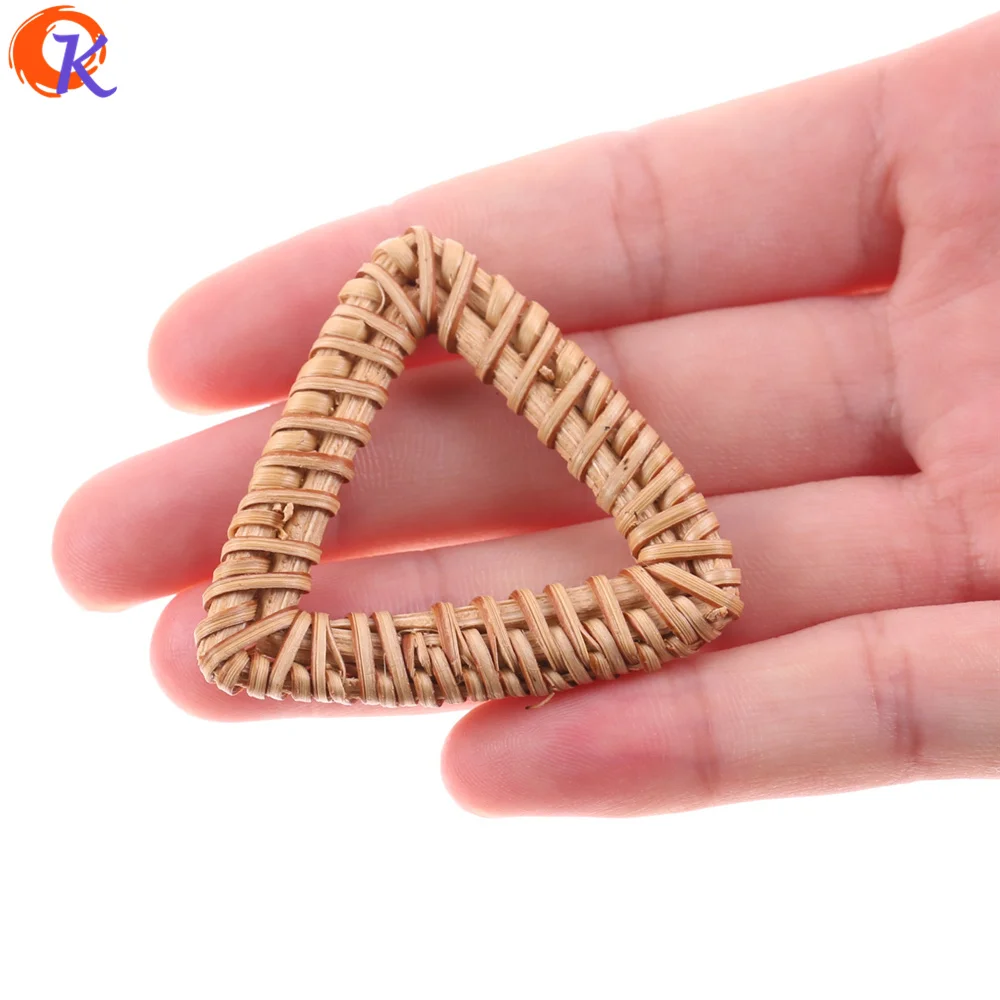 

Cordial Design 20Pcs/Bag 43mm Jewelry Findings/Hand Made/Hollow Triangle Shape/Bamboo Rattan/Embellishment/Earring Accessories