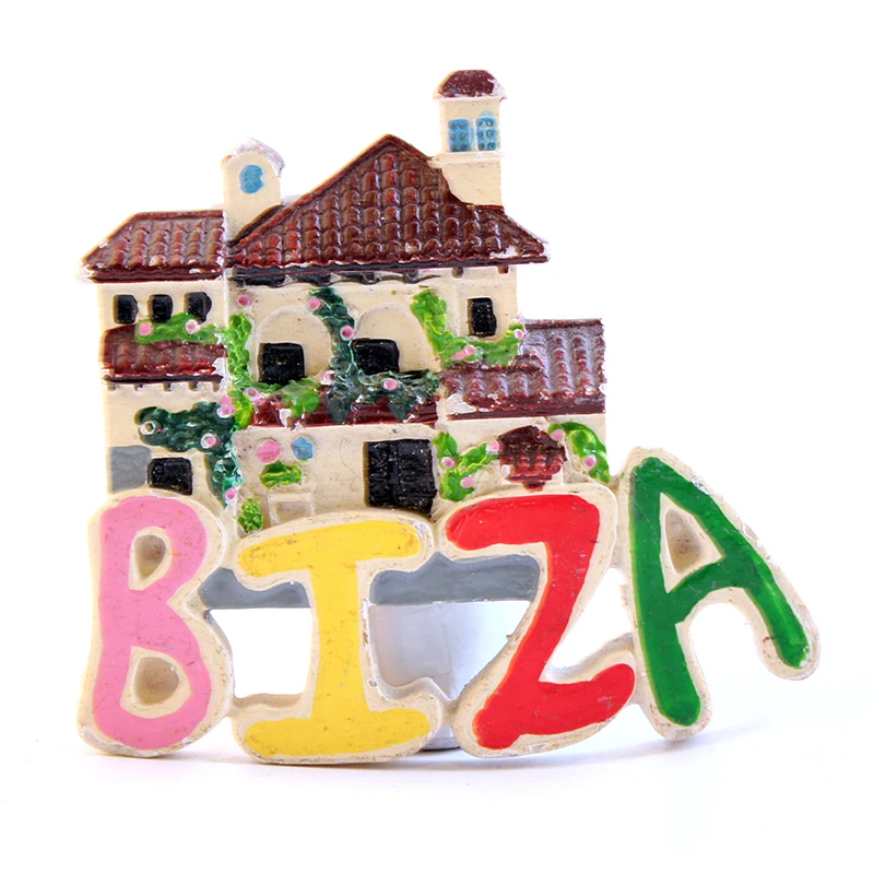Ручная роспись Boracay IBIZA 3D магнит на холодильник Туристический Сувенир