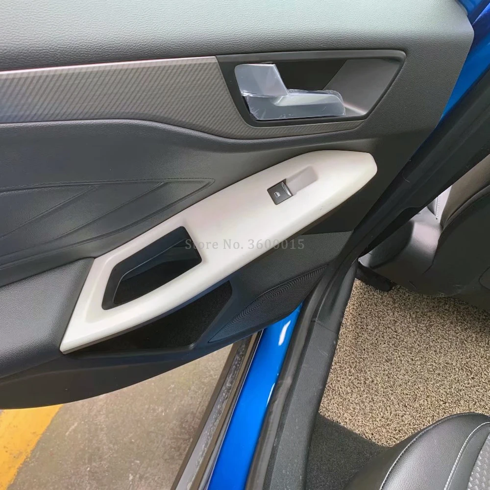 Крышка переключателя для окна Ford Focus 2019 2020 из углеродного волокна молдинговая