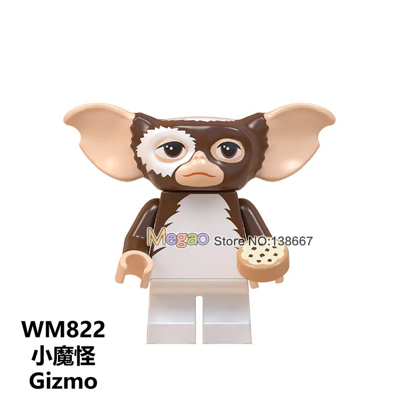 Строительные блоки Singe друзей Супер Марио Bros Луиджи стежка Gizmo отдых пуфт игрушки для детей - Цвет: Абрикосовый