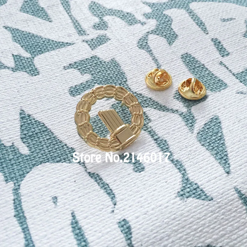 

factory wholesale custom 50pcs 1'' Wreath free mason metal craft freemasonry lapel pin masonic brooch pins badges