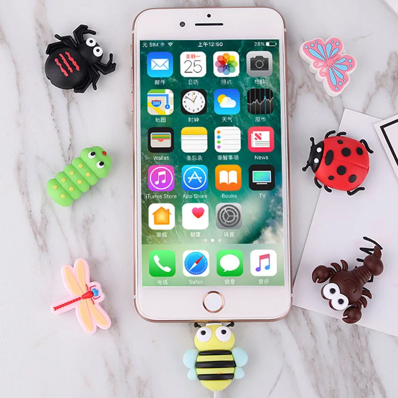 1 шт. протектор кабеля с милыми животными для Iphone|Органайзеры кабеля| |
