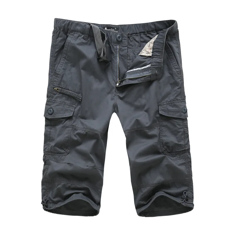 2017 новые летние военные полукарго брюки мужские хлопковые мульти-карманы