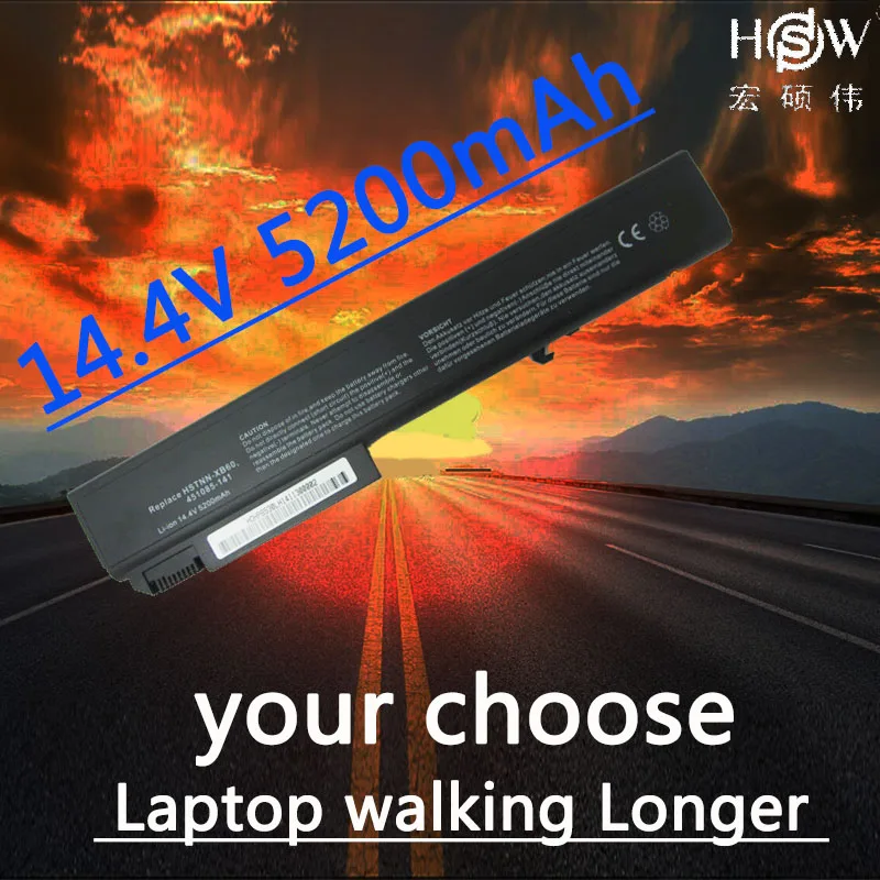 Аккумулятор HSW на 8 ячеек для ноутбука hp EliteBook 8530p 8530w 8540p 8540w 8730p аккумулятор 8730w 8740w
