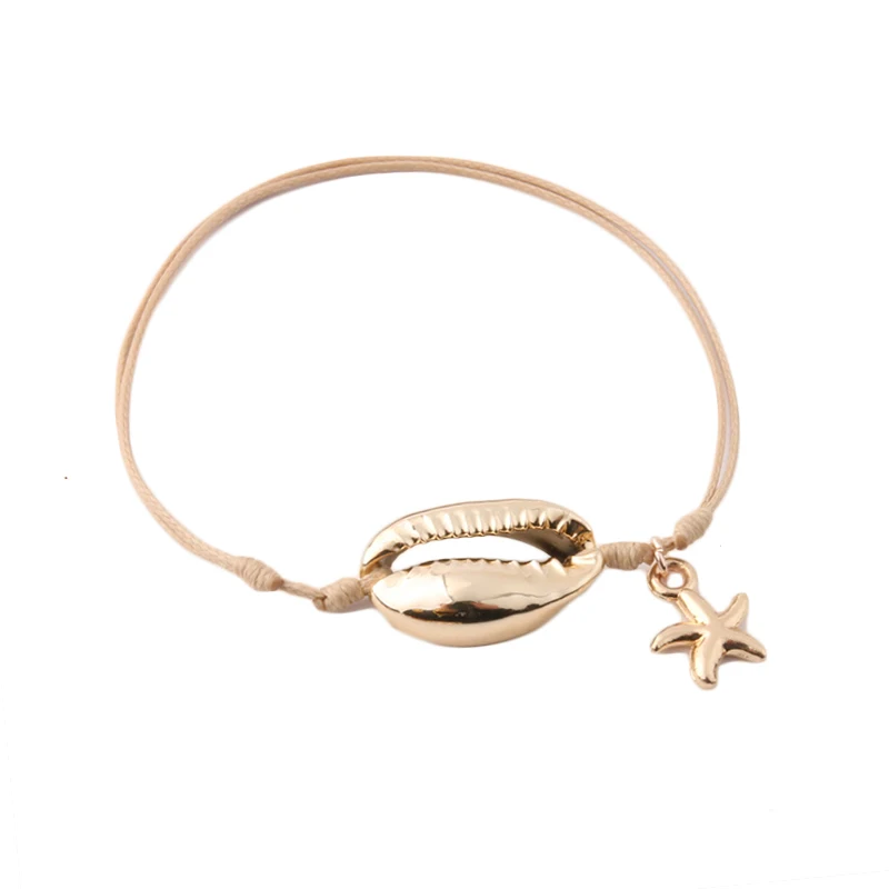 Браслеты NeeFuWoFu с леопардовым принтом ракушки веревки богемные браслеты из дерева