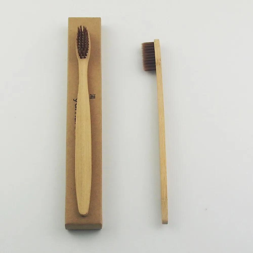 Зубная щетка из 100% бамбукового волокна 50 шт.|wood toothbrush|toothbrush woodnovelty toothbrush |