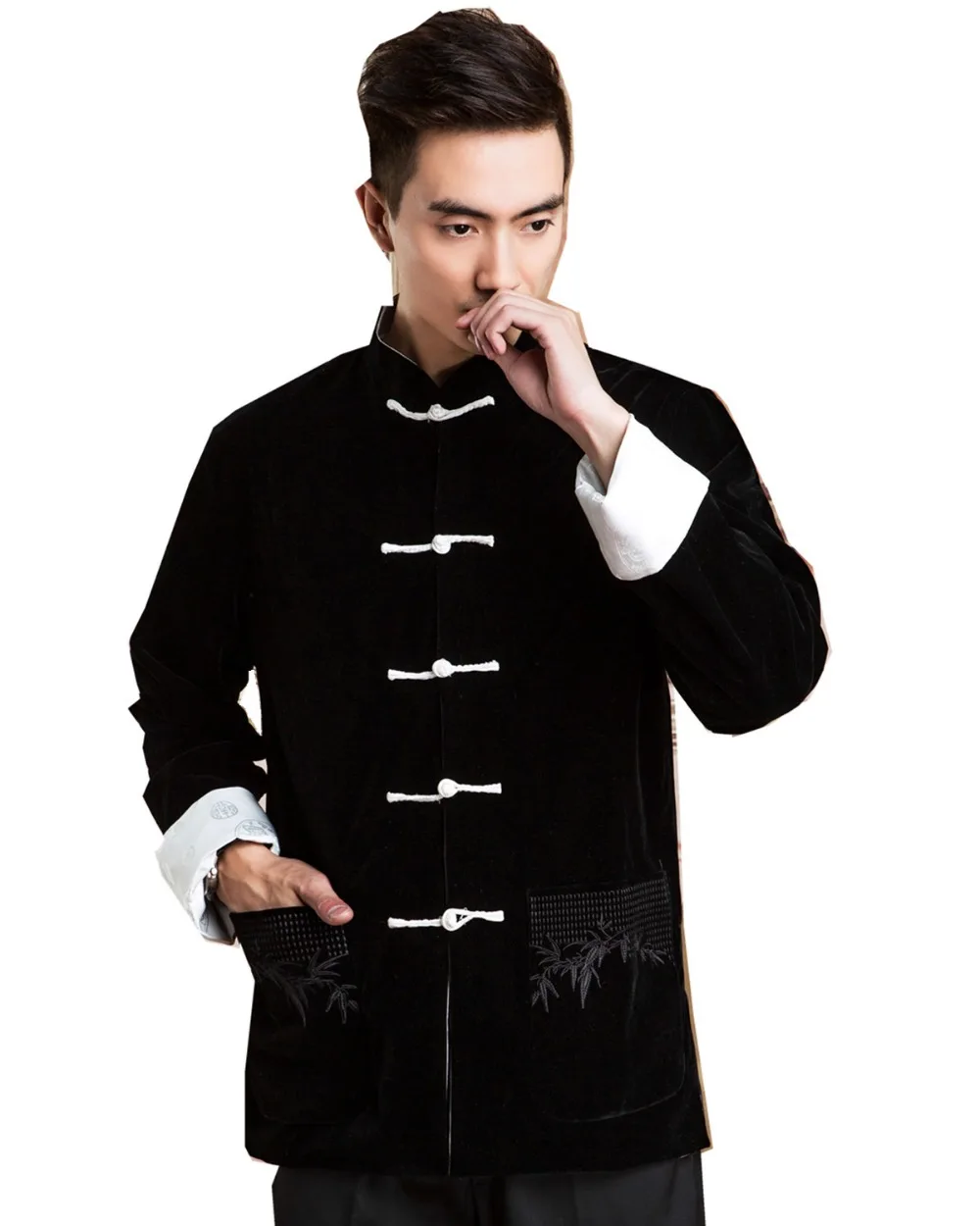 

Shanghai Story Новое поступление китайская двухсторонняя одежда куртка пальто китайский стиль Двусторонняя Куртка мужская китайская рубашка 3 цвета