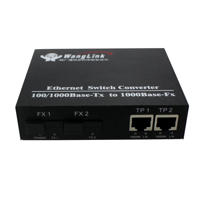 10/100 Мбит/с 2rj45 ethernet порты 2 волоконно оптических порта одноволоконный 1000/1310 нм