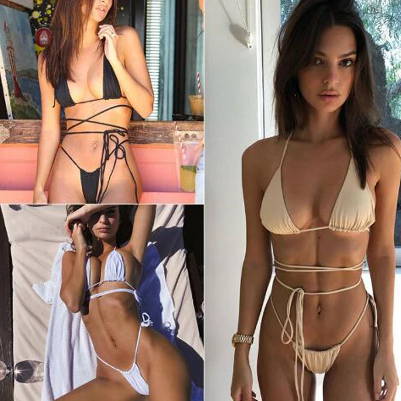 Сексуальное микро бикини с пуш-ап стринги летний бразильский купальник женская