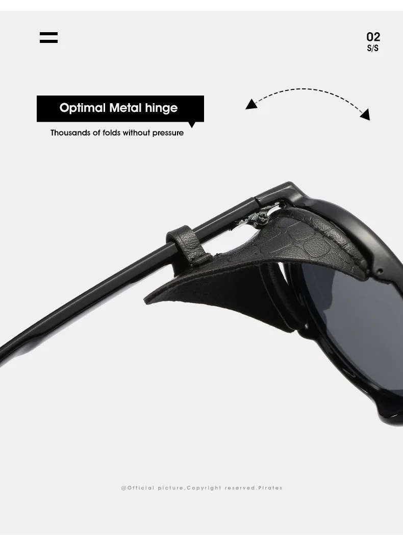 Vintage Steampunk Sunglasses Men Women Leather Round Sun Glasses Female Brand Designer Frame Glasses lunette de soleil