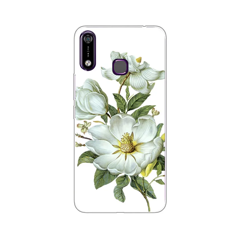 Infinix Hot 7 X624 Case Silicon chrysanthemum Painting Soft TPU Back Cover for Hot7 X624B Phone protect Bags shell |