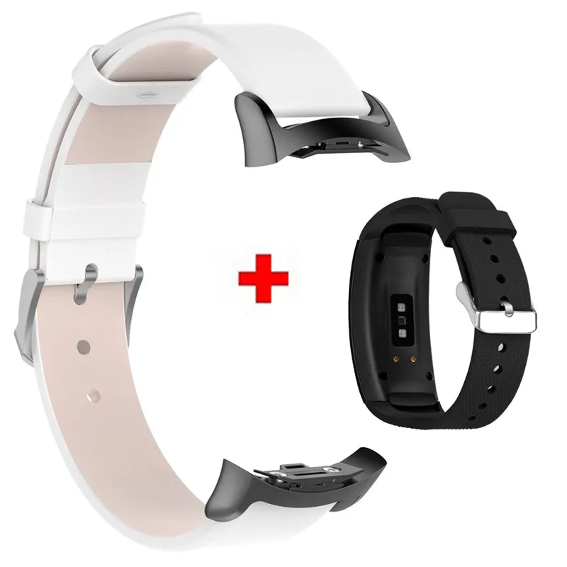 Color18 2 шт сменный Браслет для часов для samsung gear Fit 2 Pro ремешок Роскошный кожаный ремешок для samsung Fit 2 Fit2 Wristband браслет - Цвет: Color18