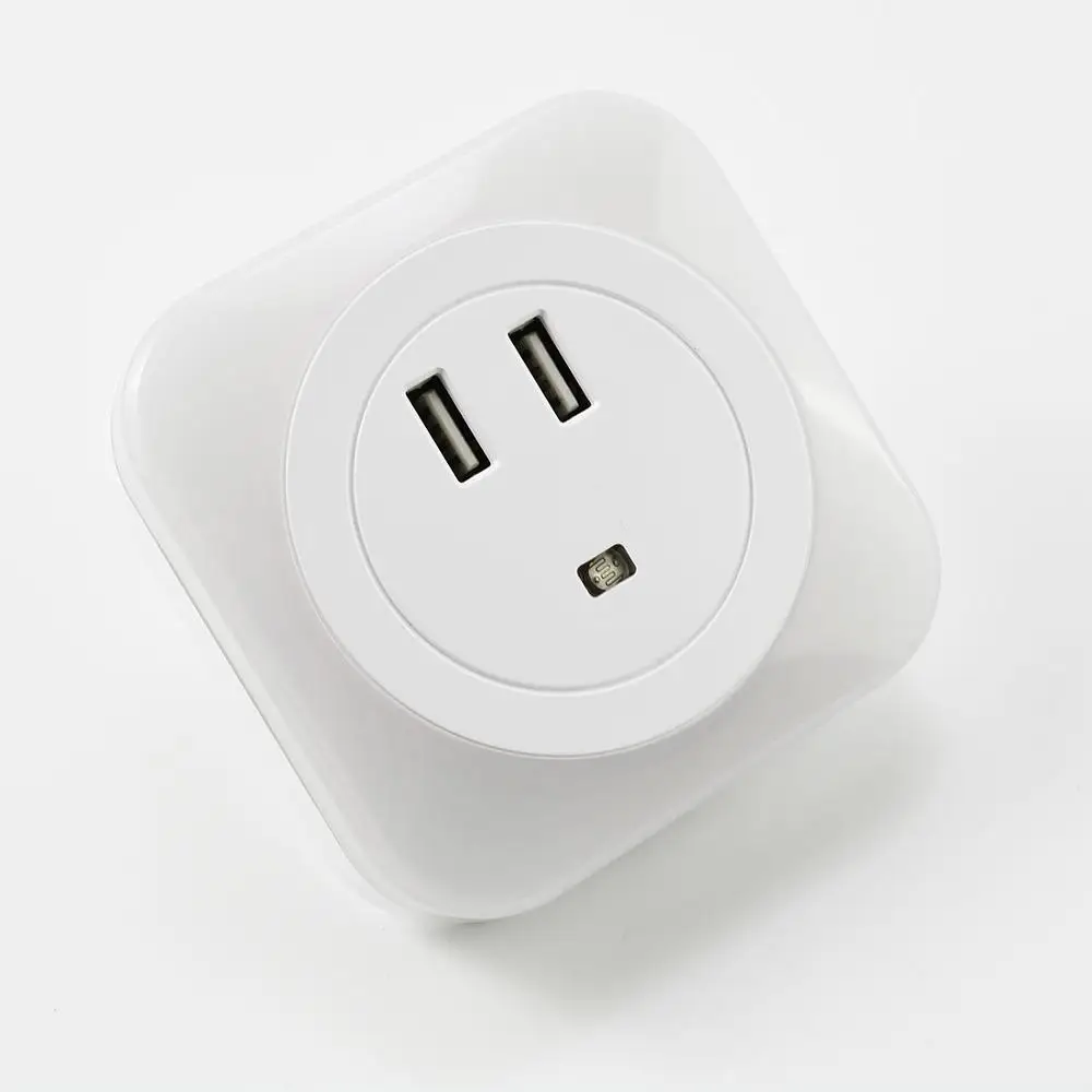 Фото Индукционный ночник для дома, 2 USB-порта для зарядки, подарок для детской спальни, мини умный датчик, управление светильник, светодиодный ноч... №3