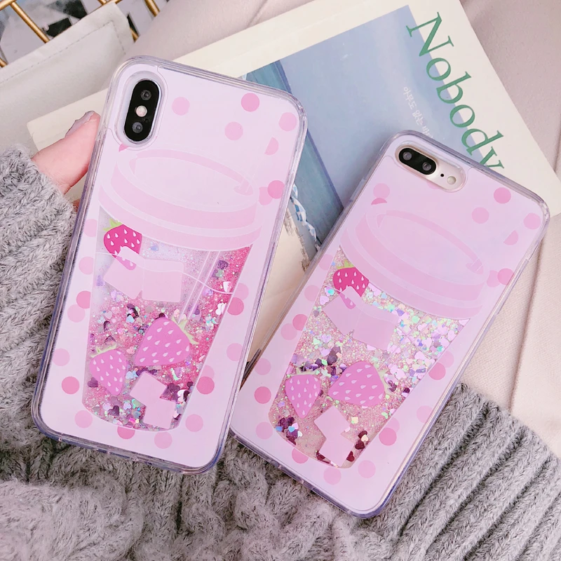Чехол для телефона с зыбучим песком iPhone XR XS X MAX 8 7 6 6s Plus роскошная модная блестящая