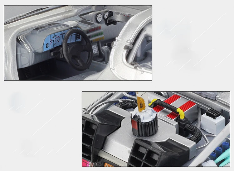 Welly 1:24 литья под давлением сплав модель автомобиля DMC-12 delorean Назад в будущее время машина металлическая игрушка автомобиль для ребенка игрушка подарок коллекция