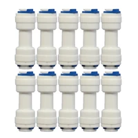 10 pcs water purifier 14ast joint 14 inch direct connection pipe fitting ro aquarium system plastic joints quick connect
