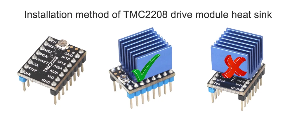 Принтер 3D части ультра-тихий TMC2208 шаговый двигатель драйвер Stepstick для 3D-принтера материнская плата нижний нагрев заменить TMC2100