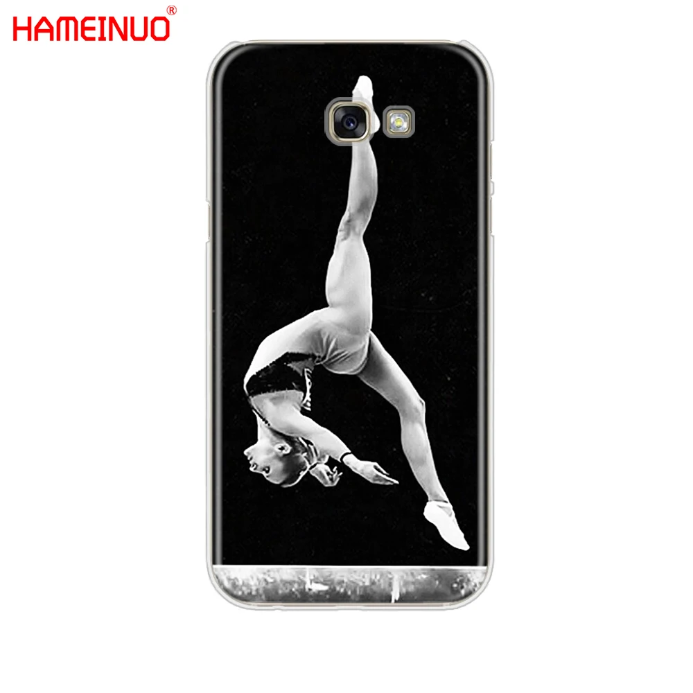 HAMEINUO гимнастический силуэт сотовый телефон чехол для Samsung Galaxy A3 A310 A5 A510 A7 A8 A9 2016 2017