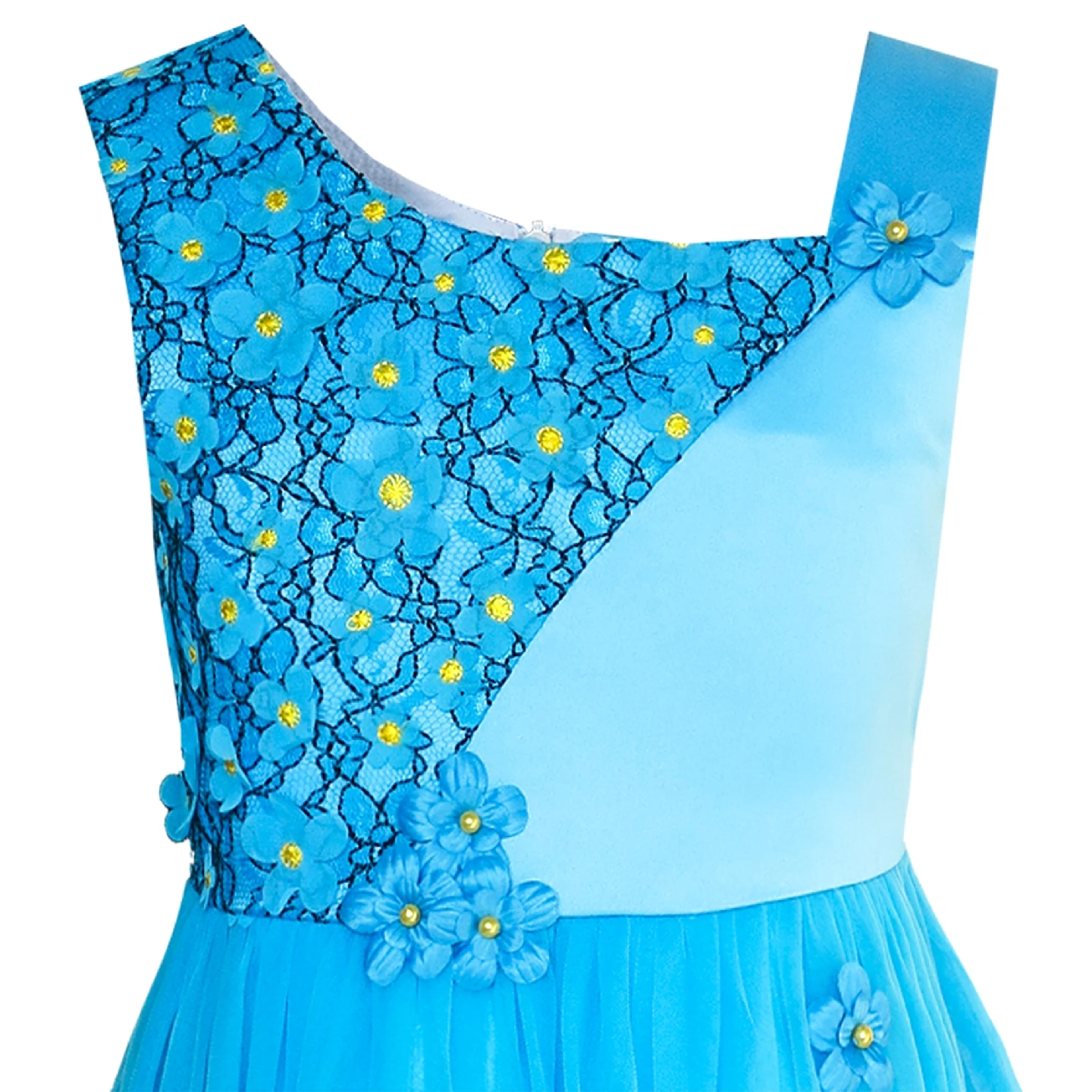 Sunny Fashion платья для девочек платье Цветок Размерный Свадьба Вечеринка
