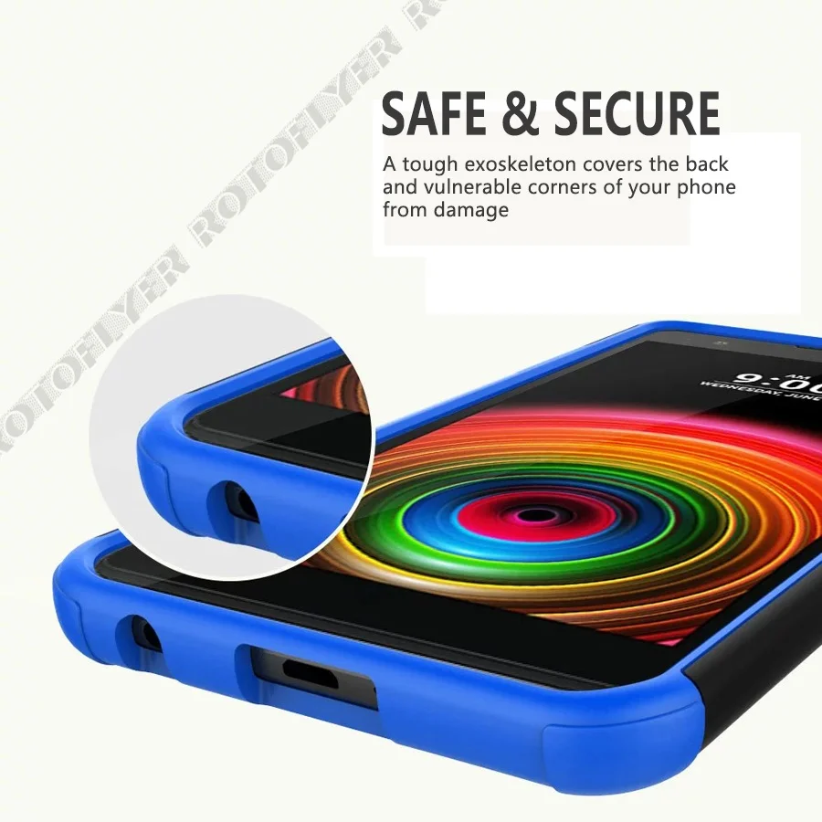 2 в 1 армированный чехол для LG X Power 3 Stylo 4 5 задняя крышка сверхпрочный гибридный