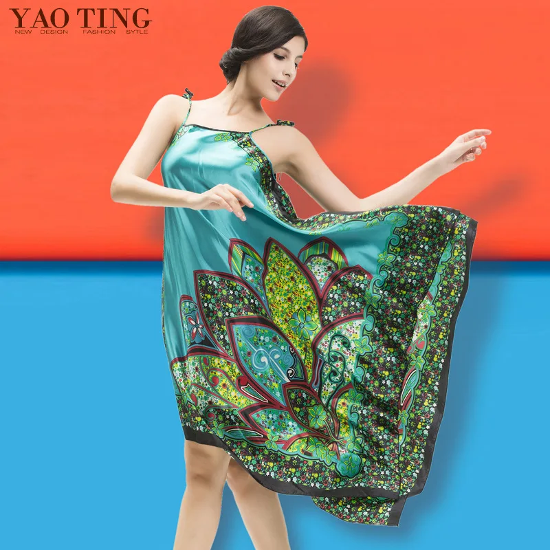 2017 Женская сексуальная ночная рубашка с принтом без рукавов летняя одежда для