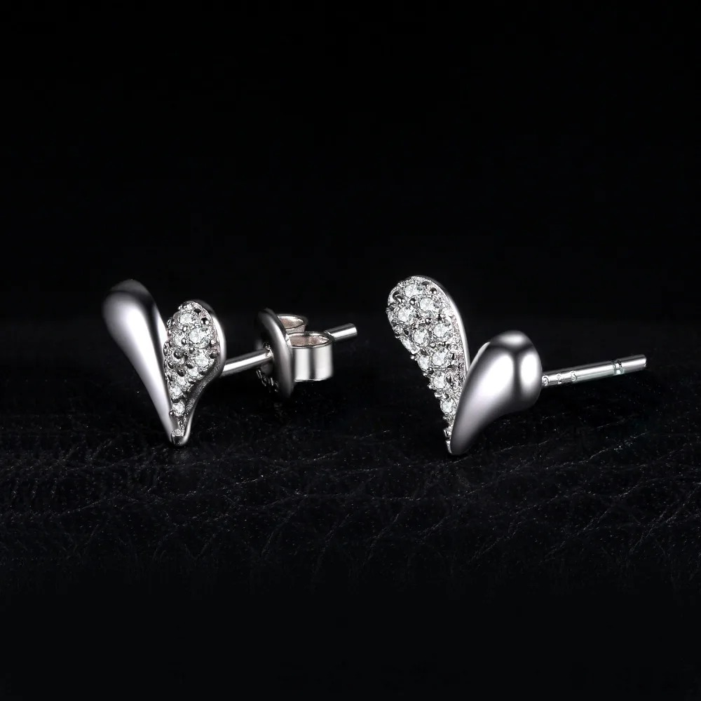 Jewelrypalace сердечка кубического циркония Серьги гвоздики 925 стерлингового серебра