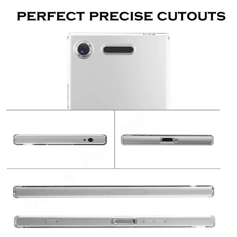 Чехол для Sony Xperia XZ1 чехол силиконовый прозрачный ТПУ телефона G8341 двойная задняя