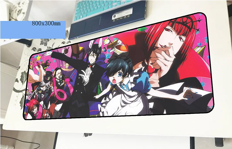 design 8 Черный Батлер коврик для мыши 80x30 см самый дешевый игровой коврик для мыши большой геймерский коврик HD принт компьютерный стол padmouse клавиатура большие игровые коврики - Цвет: design 8