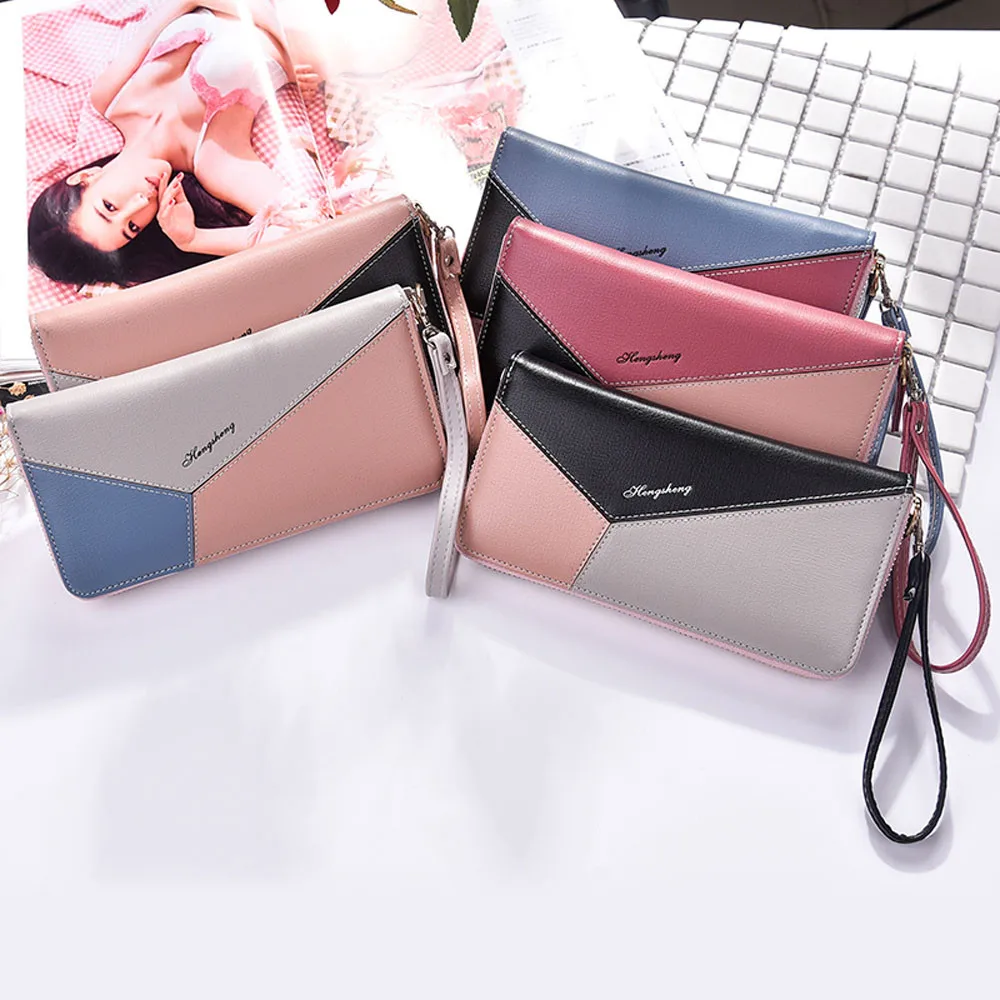 Женский кожаный кошелек Aelicy Длинный из лаковой кожи для отдыха 2019|leather wallet|wallet