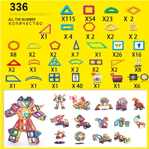 336 piece CL-20/100 шт. магнитные дизайнерские игрушки для детей, развивающие Пластиковые Креативные кирпичи, Обучающие строительные блоки, Звездные войны, инопланетянин - Цвет: 336 piece