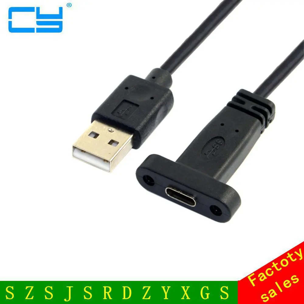 USB 3.1 Type C USB-C Женский к 2 0 A Male Кабель для передачи данных Macbook & Tablet мобильный
