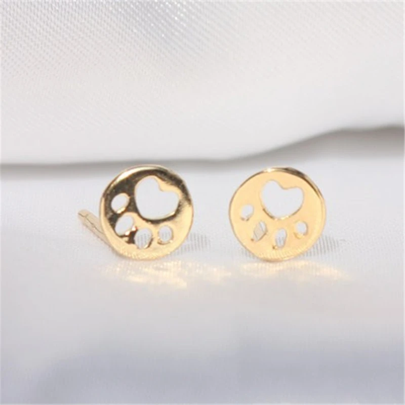 Милый крошечный медведь бриллиантовое ювелирное изделие круглые серьги с