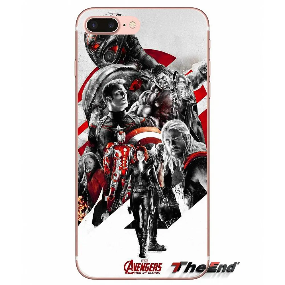 Супергерой из фильма мстители DC Comic чехол для Sony Xperia Z Z1 Z2 Z3 Z5 compact M2 M4 M5 E3 T3 XA Aqua LG G4 G5