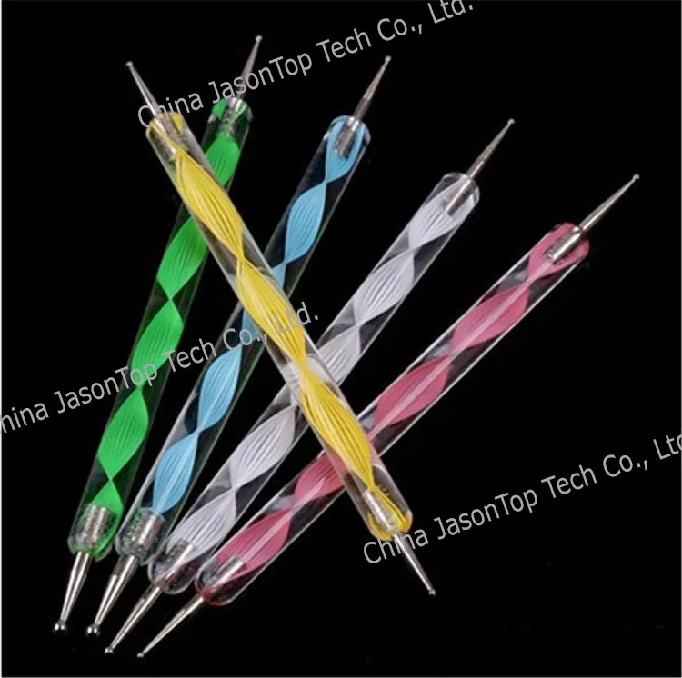 1 комплект 5 шт. инструмент для заточки ногтей ручка точечного маникюра украшения