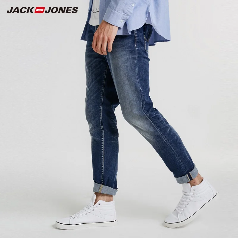 JackJones Для мужчин осенне-зимнее зауженное Стрейчевые узкие джинсы J | 218332501 Мужская
