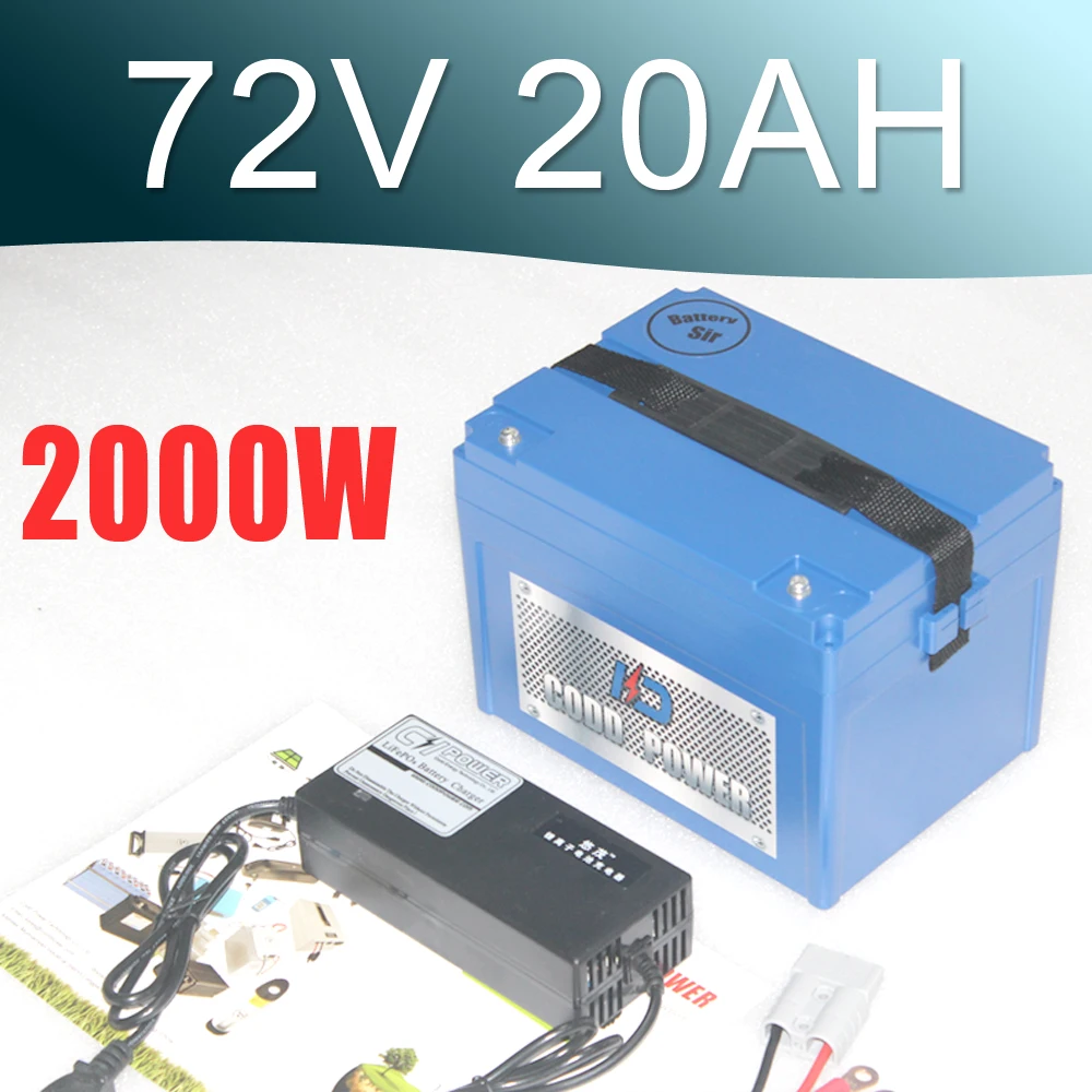 Литиевая батарея 72 в 20 ач с 3000 Вт BMS RC E bike Электрический велосипед Скутер|72v 20ah|72v