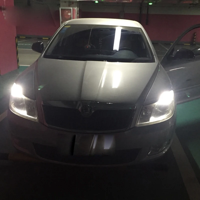 2 шт. Автомобильные светодиодные лампы T10 W5W COB для Skoda Octavia A5 A7 RS Fabia Rapid Superb Yeti Roomster