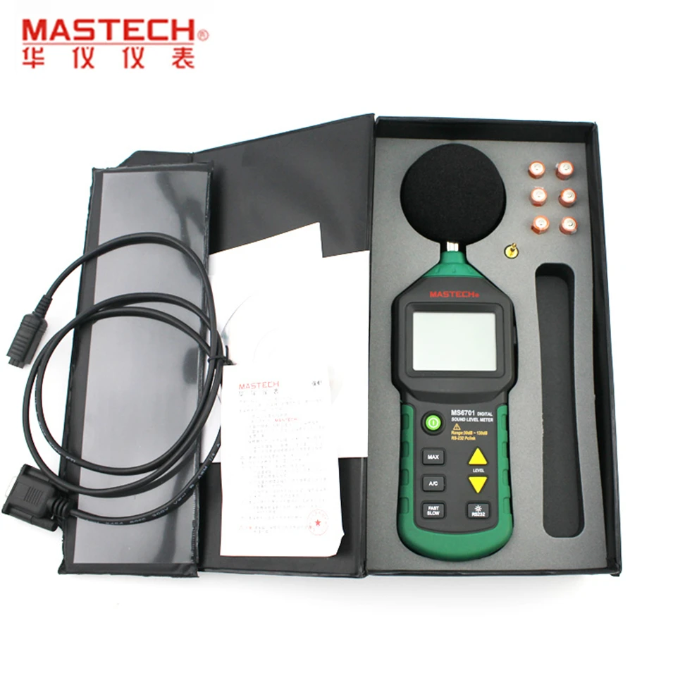 MASTECH MS6701 автоматический выбор диапазона Цифровой шумомер децибел Тестер 30dB к 130dB