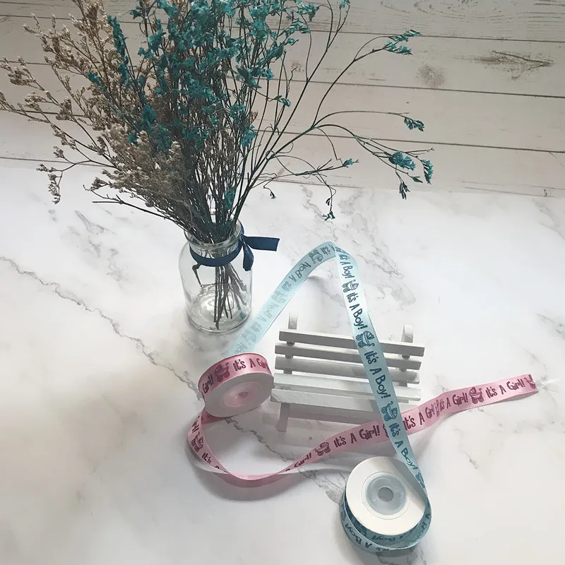 10 ярдов это мальчик/ленточки для девочек свадебного печенья драги Конфеты