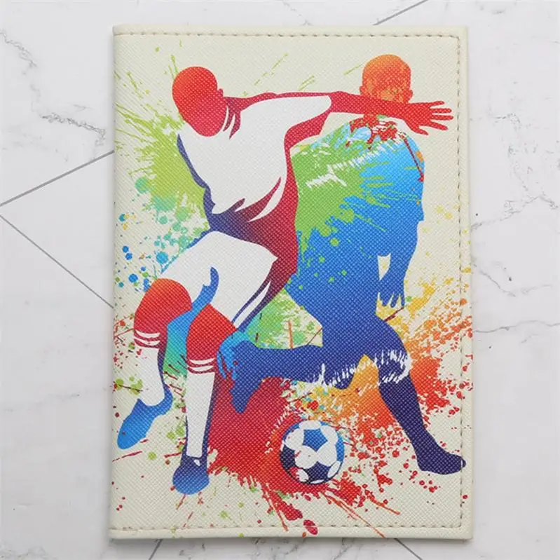 football 04 Высокое Качество Бразилия Футбол путешествия Обложка для паспорта кошелек для мужчин Обложка для паспорта Бизнес ID держатель для карт чехол - Цвет: football 04