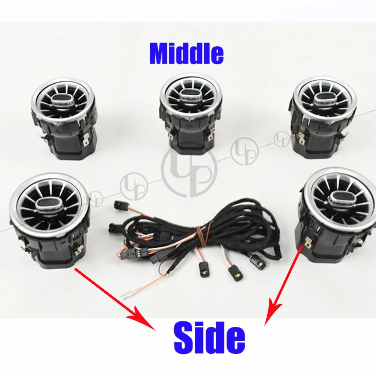 Air vents ambient W205 динамик s вращающийся твитер C300 C350 C400 GLC X253 C253 динамик аудио- года 3 цвета или 64 цвета - Цвет: Air vents ambient