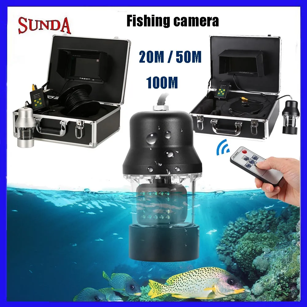 Рыболокатор 50 м 1000TVL HD поворот на 360 градусов 18 светодиодов камера для рыбалки 7